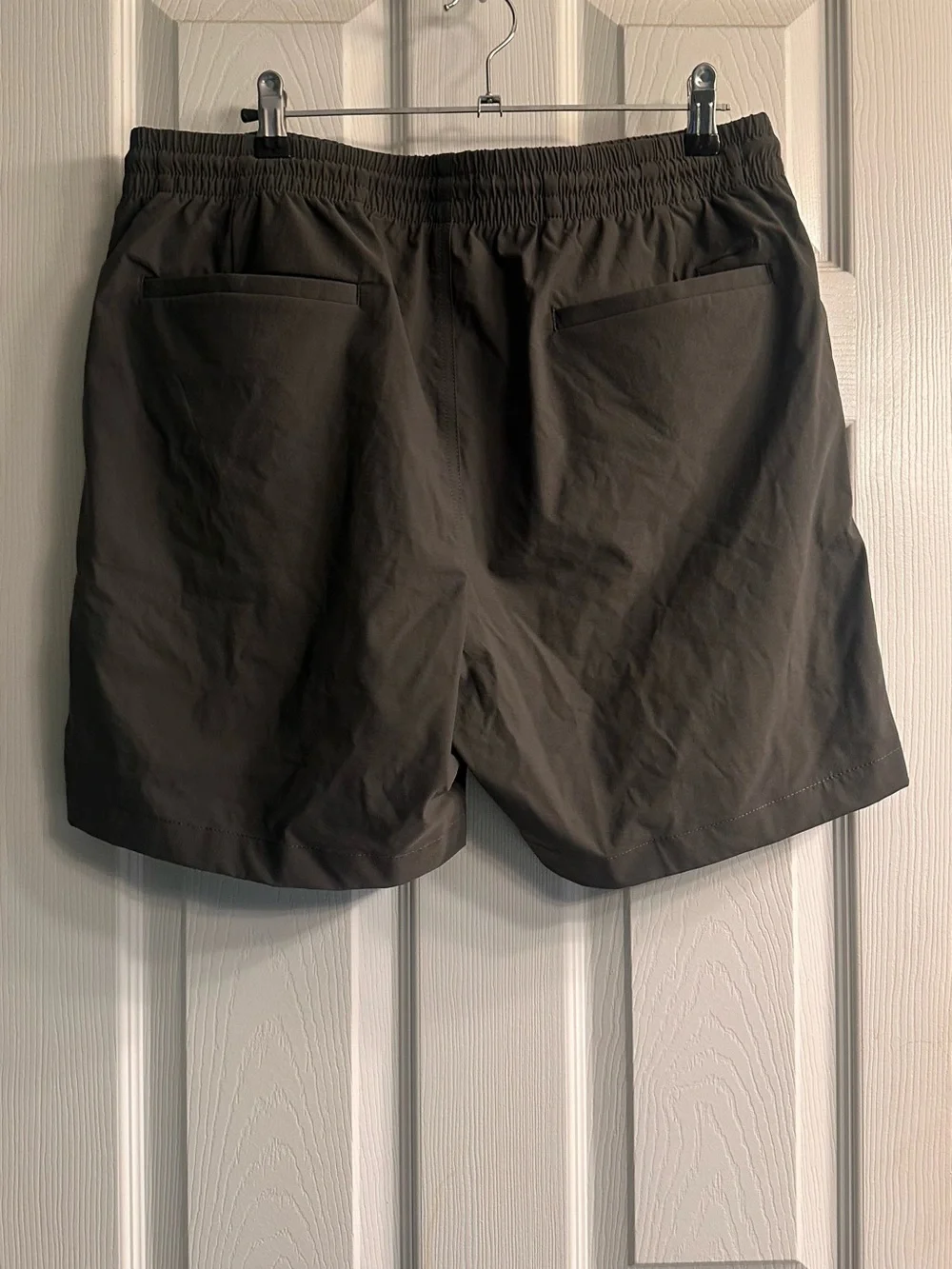 J.crew Tech Dock Men's Drawstring Elastic Shorts in Olive Green